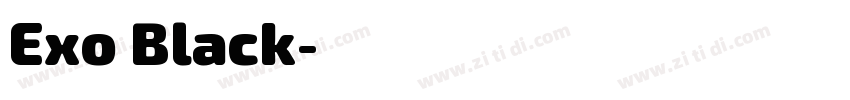 Exo Black字体转换